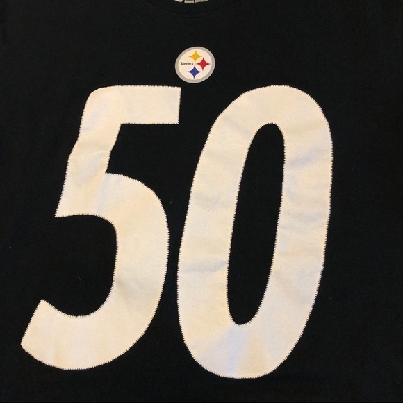 NIKE - SHAZIER-PITTSBURGH STEELERS T-SHIRT SIZE LARGE BLACK SHORT SLEEVES - Picture 5 of 8